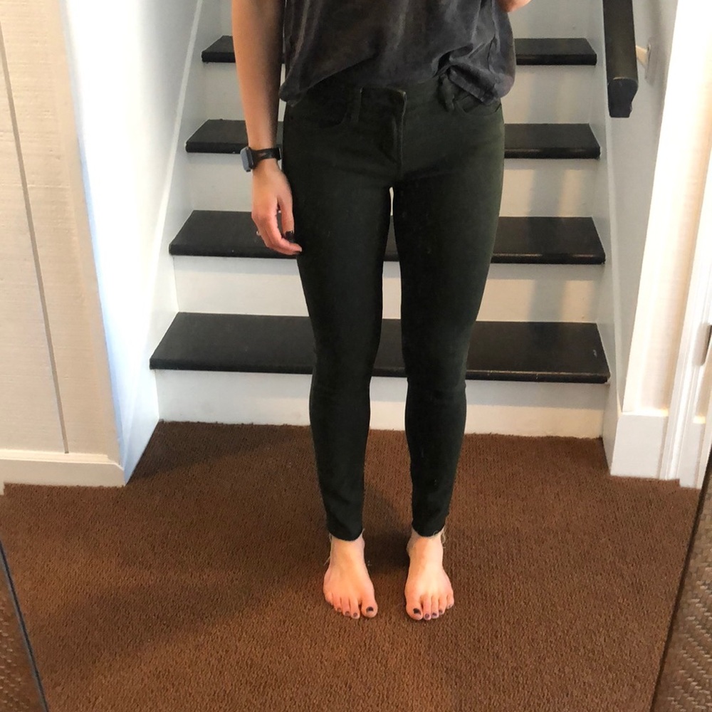 Dark Olive Midrise Jeans